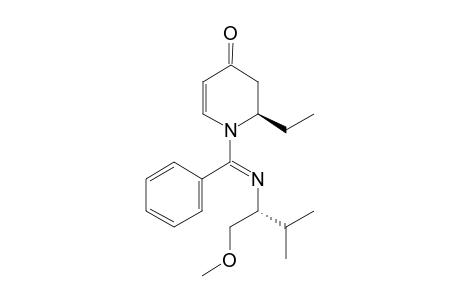 (2R)-2-ETHYL-1-[(E)-[[(1S)-1-(METHOXYMETHYL)-2-METHYLPROPYL]-IMINO]-(PHENYL)-METHYL]-2,3-DIHYDROPYRIDIN-4(1H)-ONE