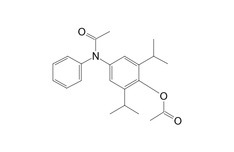 Acetic acid, [4-(acetyl)(phenyl)amino-3,5-diisopropyl]phenyl ester