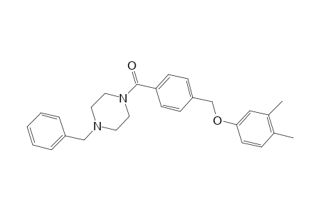 1-Benzyl-4-{4-[(3,4-dimethylphenoxy)methyl]benzoyl}piperazine