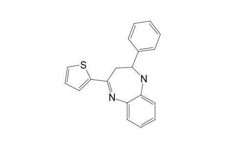 2-Phenyl-4-(2-thienyl)-2,3-dihydro-1H-1,5-benzodiazepine