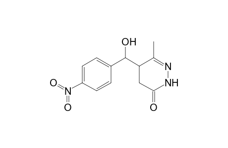 3-methyl-4-[(4-nitrophenyl)-oxidanyl-methyl]-4,5-dihydro-1H-pyridazin-6-one