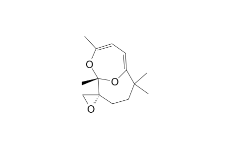 Spiro[2,11-dioxabicyclo[4.4.1]undeca-3,5-diene-10,2'-oxirane], 1,3,7,7-tetramethyl-, (1R*,10R*)-