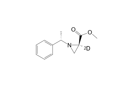 Methyl (+)-(2R,1'S)-1-(1-Phenylethyl)(2-deuterio)aziridine-2-carboxylate