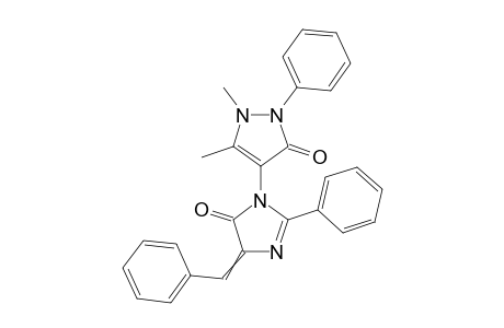 4-(4-benzylidene-5-oxo-2-phenyl-4,5-dihydro-1H-imidazol-1-yl)-1,5-dimethyl-2-phenyl-1,2-dihydro-3H-pyrazol-3-one