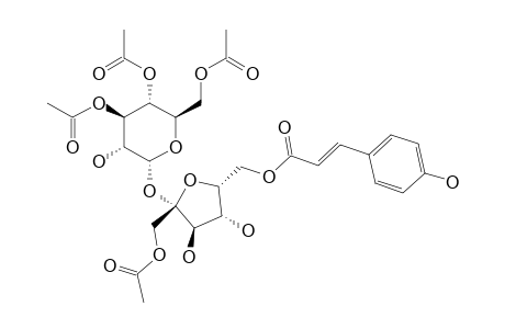 PRUNOSE-II;1,3',4',6'-TETRA-O-ACETYL-6-O-P-COUMAROYLSUCROSE