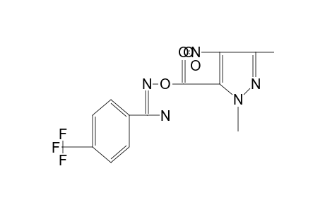 O-[(1,3-dimethyl-4-nitropyrazol-5-yl]carbonyl]-alpha,alpha,alpha-trifluoro-p-toluamidoxime