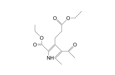 4-ACETYL-2-CARBETHOXY-5-METHYLPYRROL-3-PROPIONSAEUREETHYLESTER