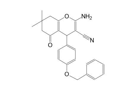 2-AMINO-4-(4'-BENZYLOXYPHENYL)-3-CYANO-5,6,7,8-TETRAHYDRO-7,7-DIMETHYL-5-OXO-4H-BENZOPYRAN