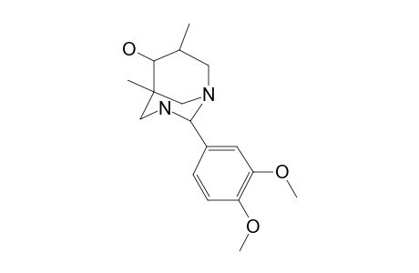 2-(3,4-Dimethoxy-phenyl)-5,7-dimethyl-1,3-diaza-bicyclo[3.3.1]nonan-6-ol