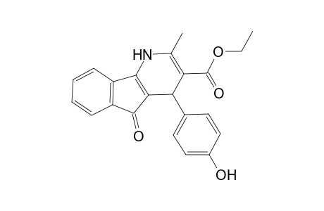 Ethyl 4-(4-hydroxyphenyl)-2-methyl-5-oxo-4,5-dihydro-1H-indeno[1,2-b]pyridine-3-carboxylate