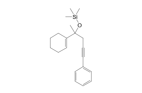 ((2-(Cyclohex-1-en-1-yl)-5-phenylpent-4-yn-2-yl)oxy)trimethylsilane