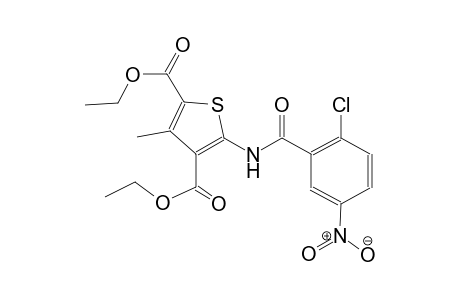 2,4-thiophenedicarboxylic acid, 5-[(2-chloro-5-nitrobenzoyl)amino]-3-methyl-, diethyl ester