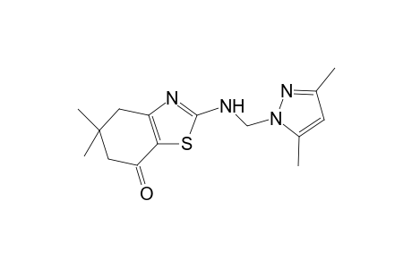 2-[(3,5-Dimethyl-1H-pyrazol-1-ylmethyl)-amino]-5,5-dimethyl-5,6-dihydro-4H-benzothiazol-7-one