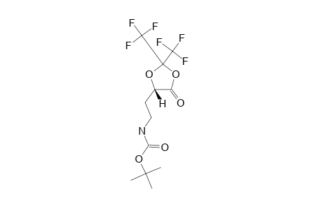 (5S)-5-[2-(TERT.-BUTYLOXYCARBONYLAMINO)-ETHYL]-2,2-BIS-(TRIFLUOROMETHYL)-1,3-DIOXOLAN-4-ONE