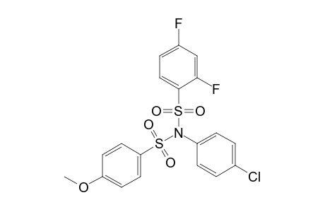 N-(p-chlorophenyl)-2,4-difluoro-4'-methoxydibenzenesulfonamide