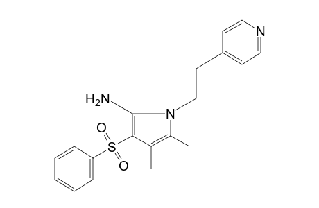 4-{2-[2-amino-4,5-dimethyl-3-(phenylsulfonyl)pyrrol-1-yl]ethyl}pyridine