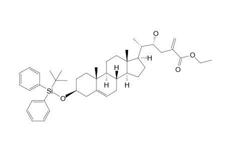 (4R,5S)-5-[(3S,8S,9S,10R,13S,14S,17R)-3-[tert-butyl(diphenyl)silyl]oxy-10,13-dimethyl-2,3,4,7,8,9,11,12,14,15,16,17-dodecahydro-1H-cyclopenta[a]phenanthren-17-yl]-4-hydroxy-2-methylenehexanoic acid ethyl ester