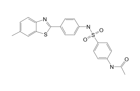 Acetamide, N-[4-[[[4-(6-methyl-1,3-benzothiazol-2-yl)phenyl]amino]sulfonyl]phenyl]-