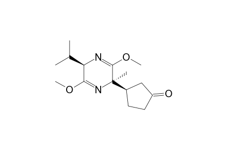 (2'R,3R,5'R)-3-(5-Isopropyl-3,6-dimethoxy-2-methyl-2,5-dihydropyrazin-2-yl)cyclopentan-1-one