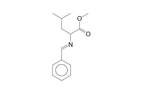 Pentanoic acid, 2-(benzylideneamino)-4-methyl-, methyl ester