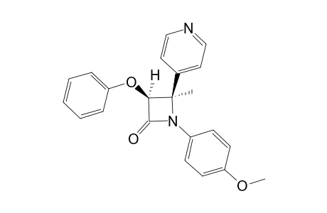 (3RS,4RS)-1-(4-METHOXYPHENYL)-4-METHYL-3-PHENOXY-4-(4-PYRIDINYL)-AZETIDIN-2-ONE