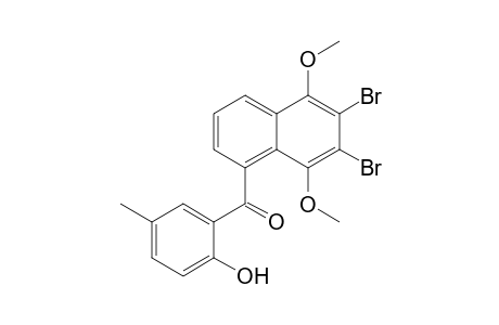 (2'-Hydroxy-5'-methylphenyl) (5,8-dimethoxy-6,7-dibromonaphthyl) ketone