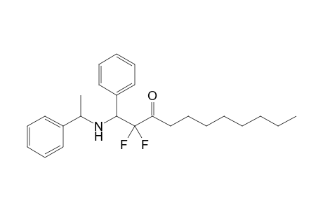 2,2-Difluoro-1-phenyl-1-[(1'-phenylethyl)amino]undecan-3-one