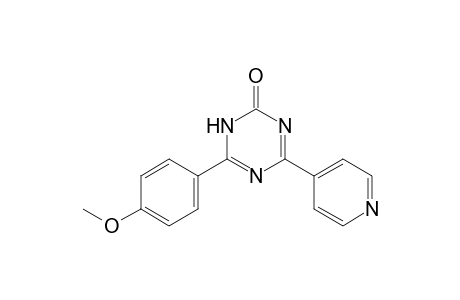 6-(p-methoxyphenyl)-4-(4-pyridyl)-s-triazin)2(1H)-one