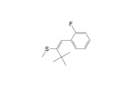 1-(2'-fluorophenyl)-3,3-dimethyl-2-methylthio-1-butene