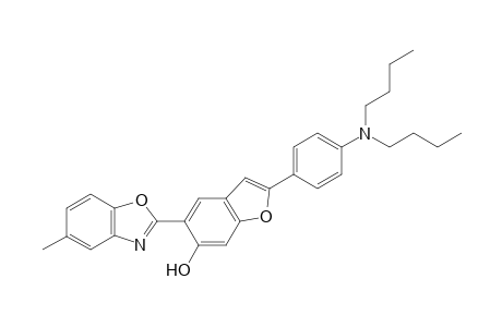 2-[4-(dibutylamino)phenyl]-5-(5-methyl-1,3-benzoxazol-2-yl)benzofuran-6-ol