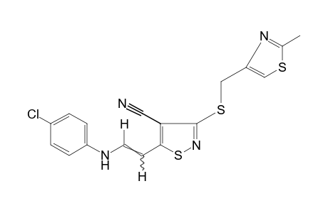 trans-5-[2-(p-CHLOROANILINO)VINYL]-3-{[(2-METHYL-4-THIAZOLYL)METHYL]THIO}-4-ISOTHIAZOLECARBONITRILE