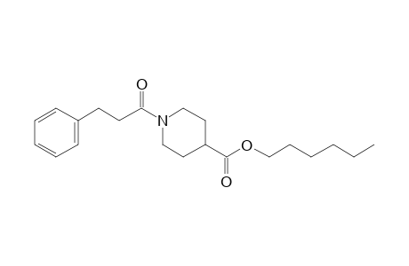 Isonipecotic acid, N-(3-phenylpropionyl)-, hexyl ester