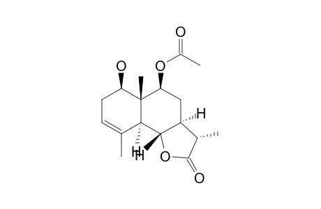 Naphtho[1,2-b]furan-2(3H)-one, 5-(acetyloxy)-3a,4,5,5a,6,7,9a,9b-octahydro-6-hydroxy-3,5a,9-trimethyl-, [3S-(3.alpha.,3a.alpha.,5.beta.,5a.beta.,6.beta.,9a.alpha.,9b.beta.)]-