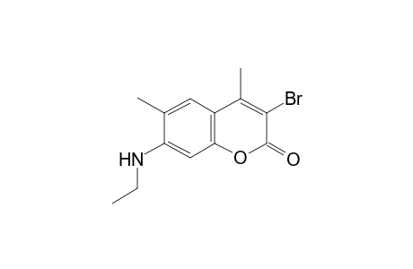 3-Bromo-7-(ethylamino)-4,6-dimethyl-2H-chromen-2-one