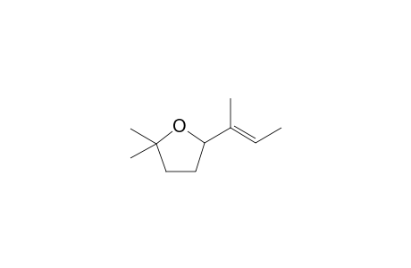 Furan, tetrahydro-2,2-dimethyl-5-(1-methyl-1-propenyl)-