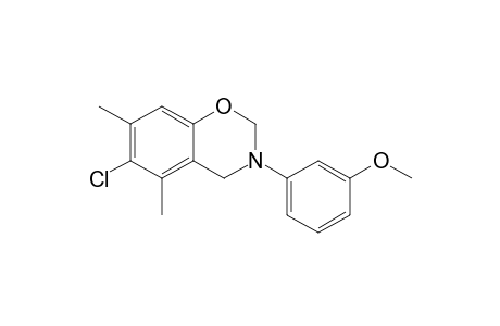 2H-Benzo[e][1,3]oxazine, 6-chloro-3-(3-methoxyphenyl)-5,7-dimethyl-3,4-dihydro-