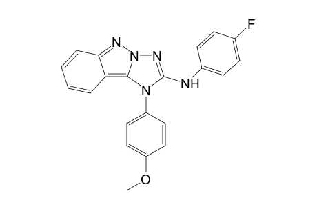 1-(4-METHOXYPHENYL)-2-[(4-FLUOROPHENYL)-AMINO]-1H-1,2,4-TRIAZOLO-[2,3-B]-INDAZOLE