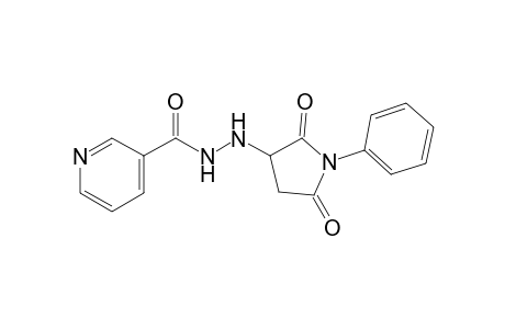 N'-(2,5-dioxo-1-phenyl-3-pyrrolidinyl)nicotinohydrazide