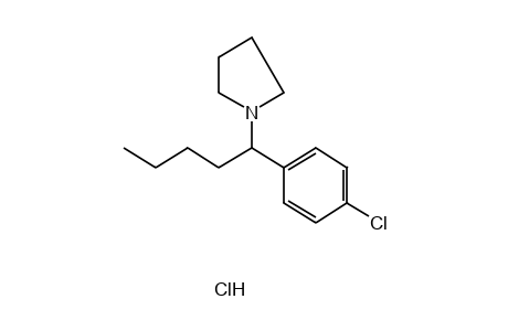 1-(alpha-BUTYL-p-CHLOROBENZYL)PYRROLIDINE, HYDROCHLORIDE