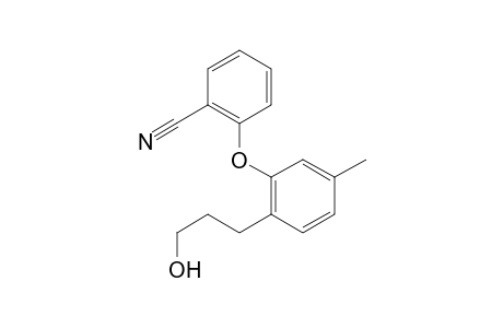 2-(2-(3-hydroxypropyl)-5-methylphenoxy)benzonitrile