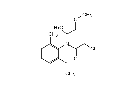 aR, N-(1S)(-)-2-chloro-6'-ethyl-N-(2-methoxy-1-methylethyl)-o-acetotoluidide