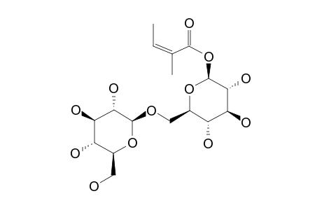 EVERLASTOSIDE-F;ANGELOYL-BETA-D-GLUCOPYRANOSYL-(1->6)-BETA-D-GLUCOPYRANOSIDE