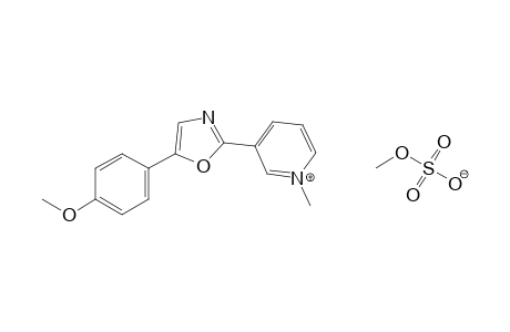 3-[5-(p-methoxyphenyl)-2-oxazolyl]-1-methylpyridinium methyl sulfate