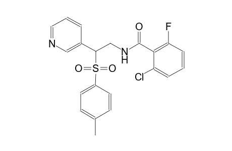 benzamide, 2-chloro-6-fluoro-N-[2-[(4-methylphenyl)sulfonyl]-2-(3-pyridinyl)ethyl]-