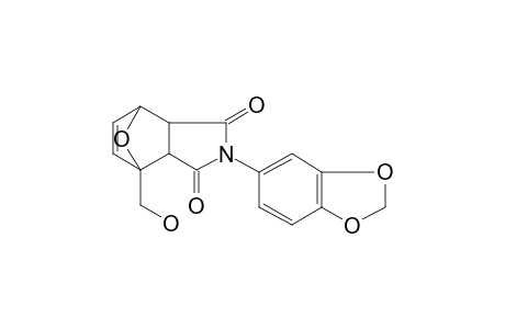 10-Oxa-4-azatricyclo[5.2.1.0(2.6)]dec-8-ene-3,5-dione, 4-(3,4-methylenedioxyphenyl)-