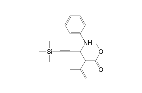 Methyl 2-Isopropenyl-3-(phenylamino)-5-(trimethylsilyl)-4-pentynoate