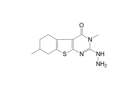 2-Diazanyl-3,7-dimethyl-5,6,7,8-tetrahydro-[1]benzothiolo[2,3-d]pyrimidin-4-one