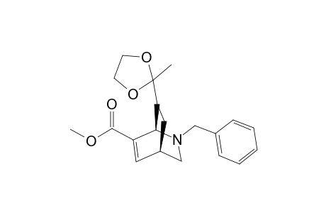 2-BENZYL-6-CARBOMETHOXY-7-ENDO-[1,1-(ETHYLENEDIOXY)-ETHYL]-ISOQUINUCLIDENE