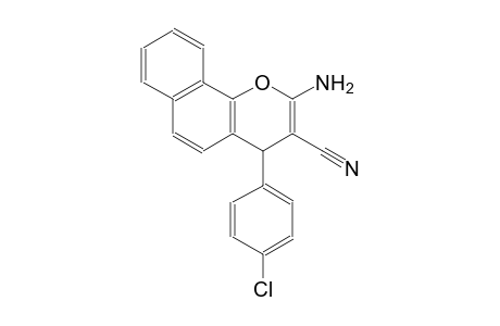 2-Amino-4-(4-chlorophenyl)-4H-benzo[h]chromene-3-carbonitrile