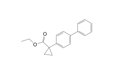 Ethyl (cis)-1-(1',1"-biphenyl-4'-yl)cyclopropane-1-carboxylate